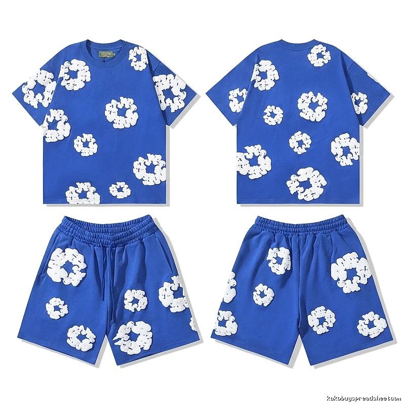 Flower Style Blue Suit of DENIM TEARS