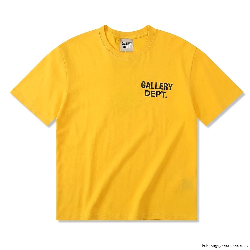 Gallery Dept. Alphabet Style Yellow T-shirt