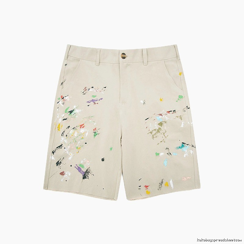Gallery Dept Graffiti Style Beige Shorts