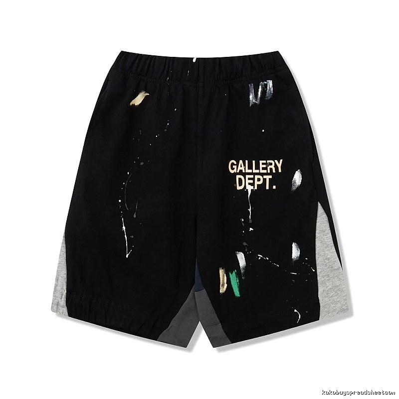 Gallery Dept Graffiti Style Black Shorts