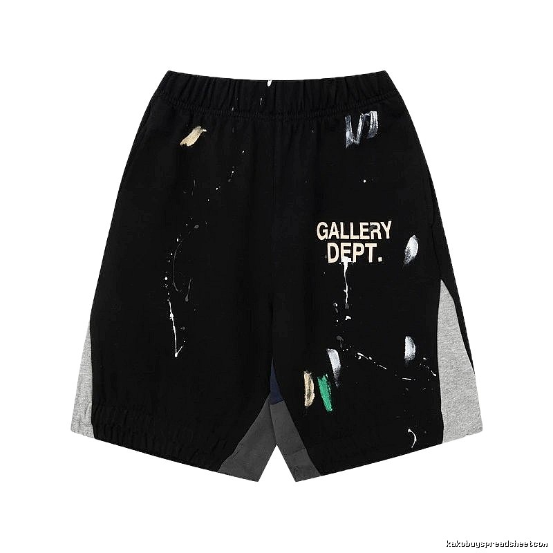 Gallery Dept. Graffiti Style Black Shorts