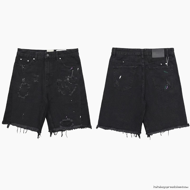 Gallery Dept Graffiti Style Black Shorts