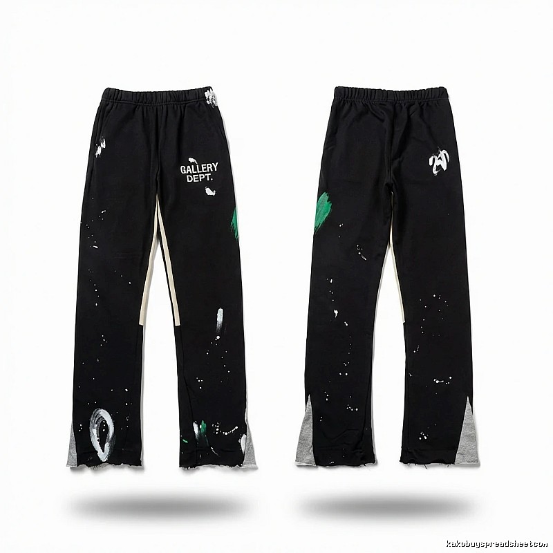 Gallery Dept Graffiti Style Black Trousers