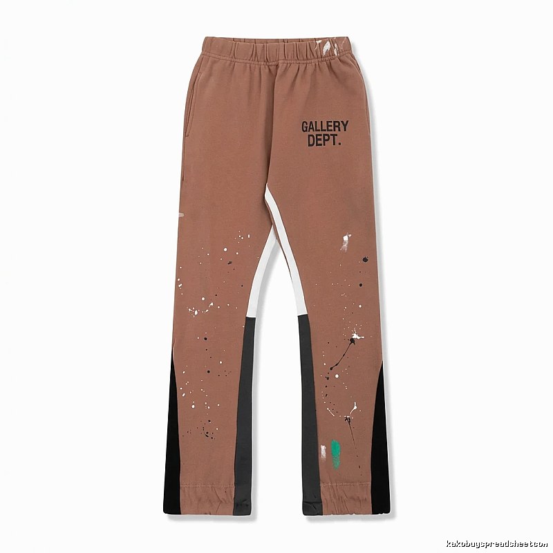 Gallery Dept Graffiti Style Coffee-colored Pants