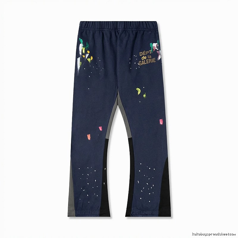 Gallery Dept graffiti-style dark blue sweatpants