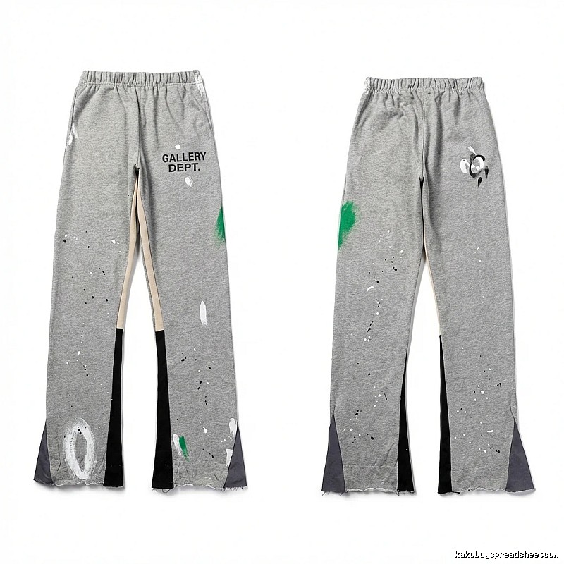 Gallery Dept graffiti-style grey trousers