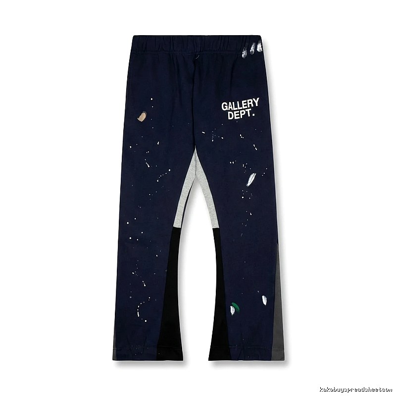 Gallery Dept graffiti-style navy blue pants