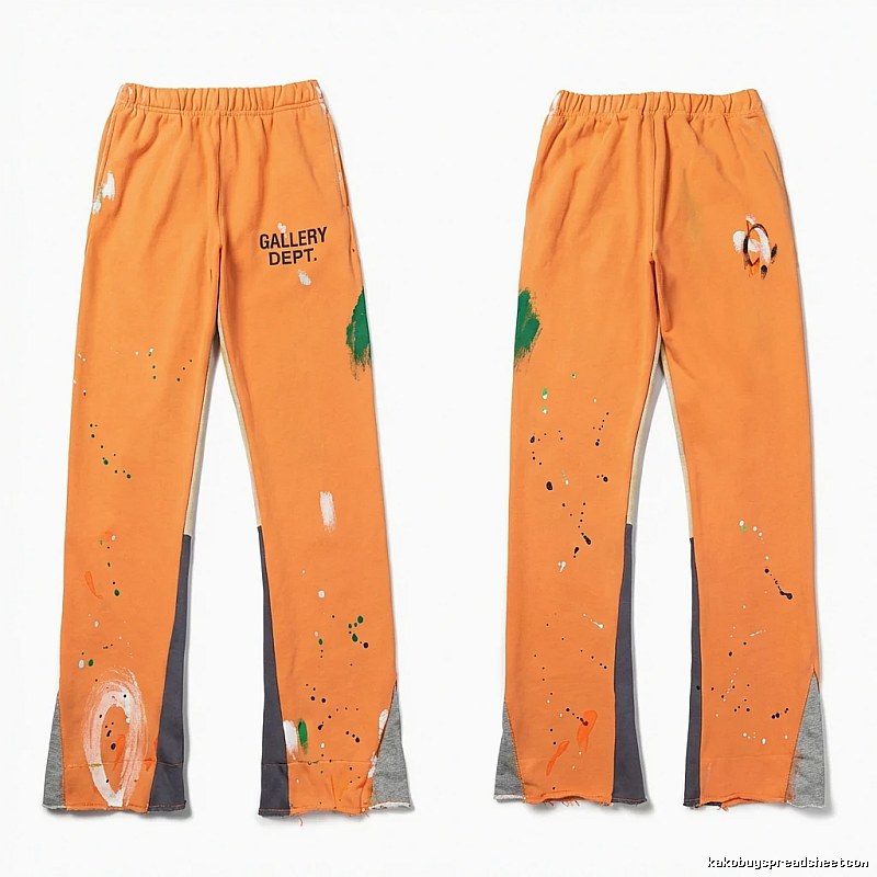 Gallery Dept Graffiti Style Orange Pants