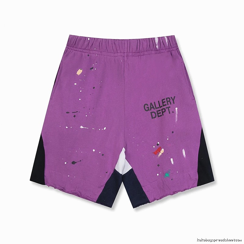 Gallery Dept Graffiti Style Purple Shorts