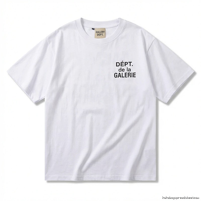 Gallery Dept Minimalist Style White T-shirt