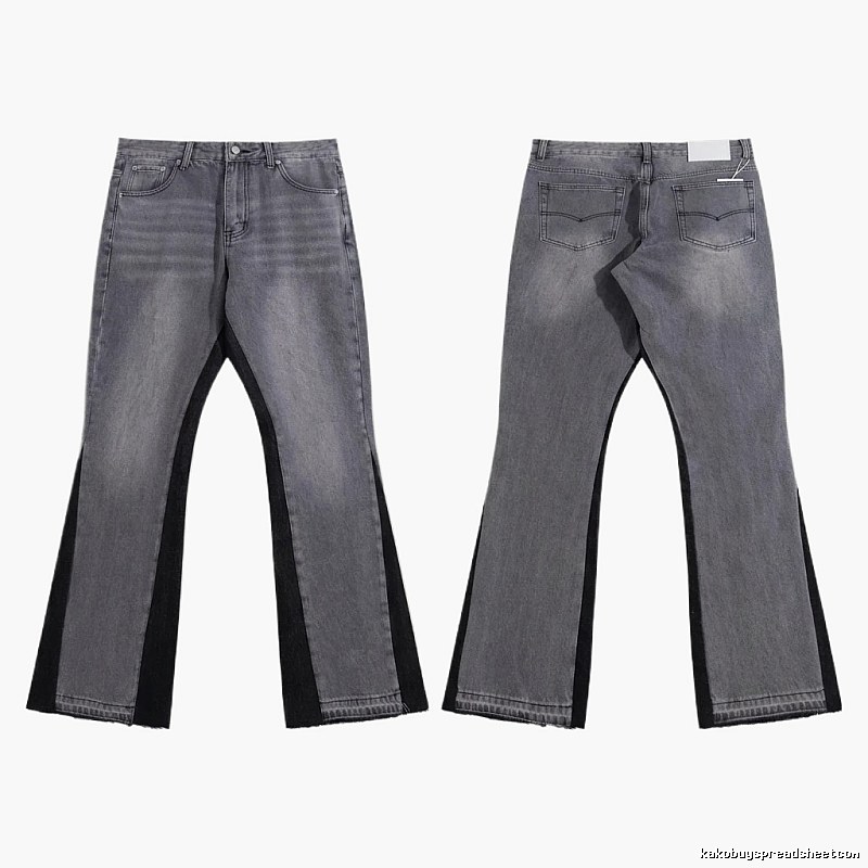 Gallery Dept patchwork grey-black jeans