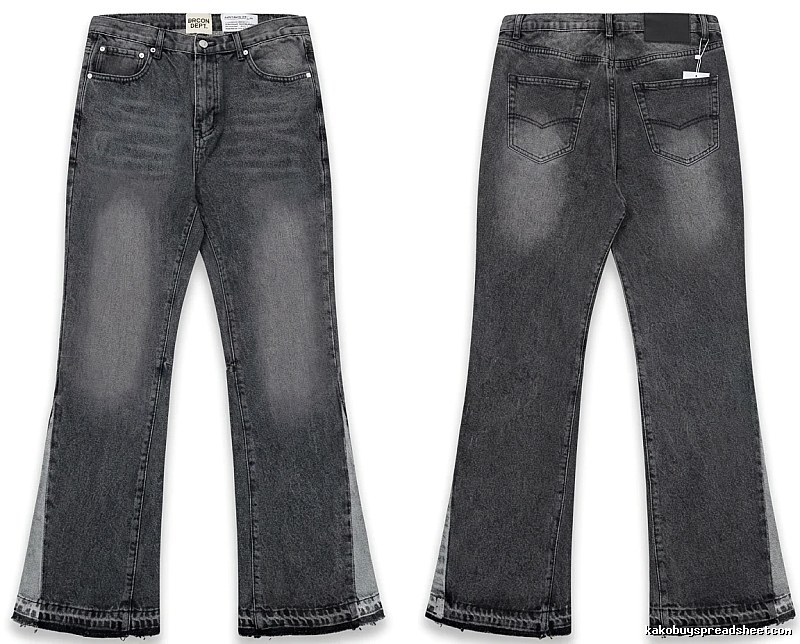 Gallery Dept. Ripped Retro Style Grey Pants