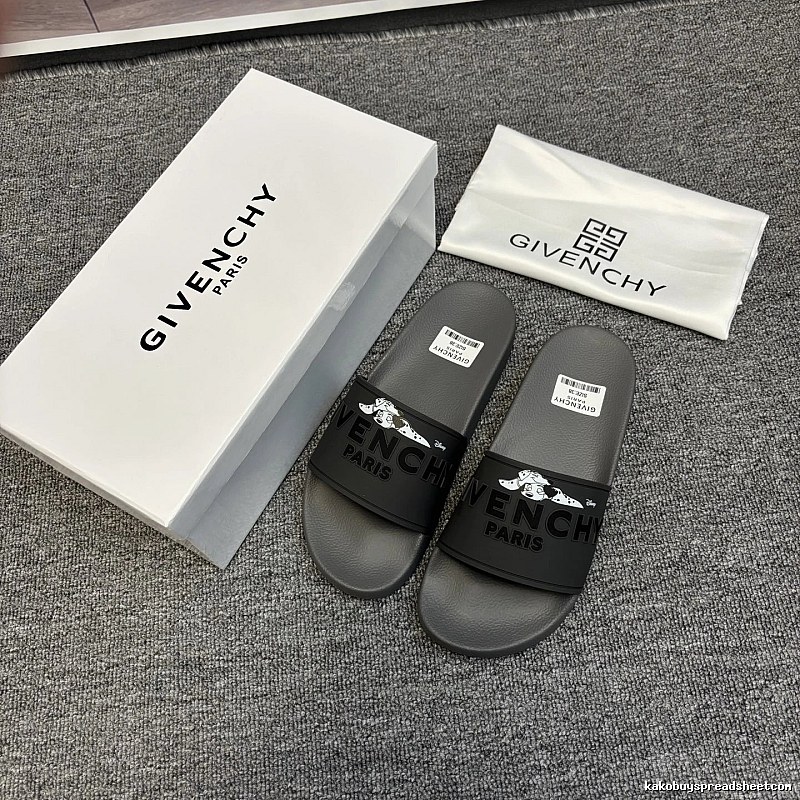 Givenchy x Dalmatian Co-branded Streetwear Style Grey Slides
