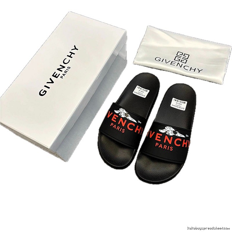 Givenchy x Disney Co-branded Trendy Black Slides