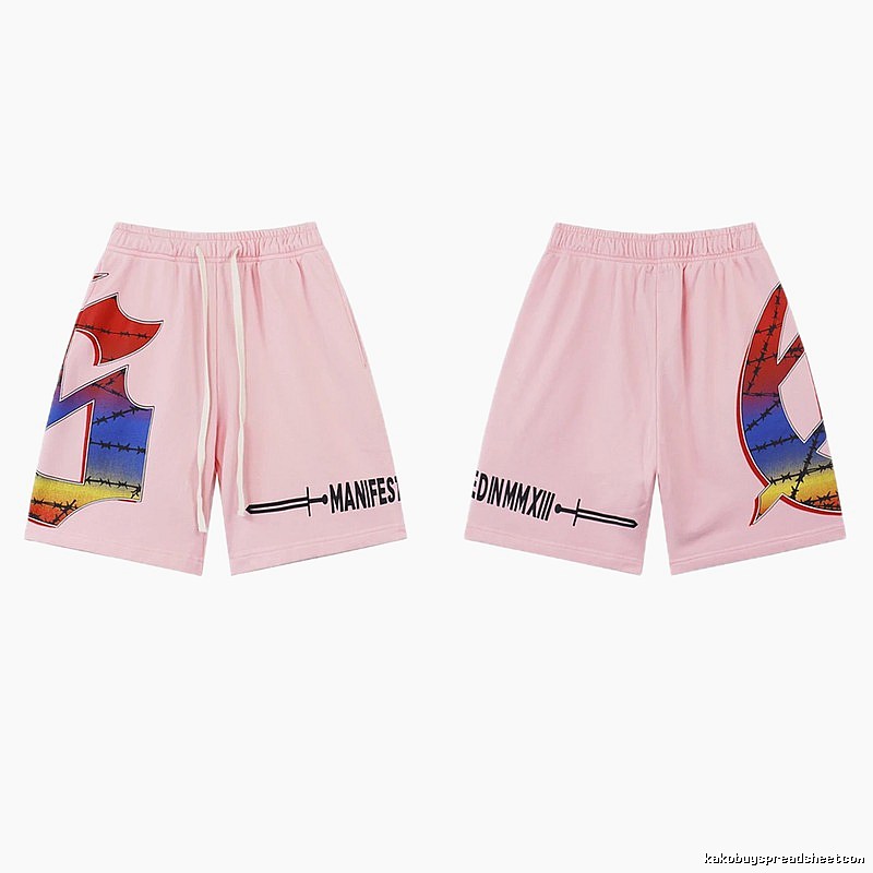 Godspeed Gradient Print Street Style Pink Shorts