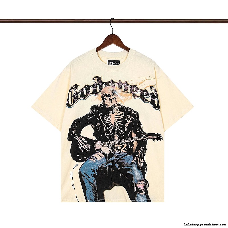 Godspeed Skull Print Rock Style Off-white T-shirt