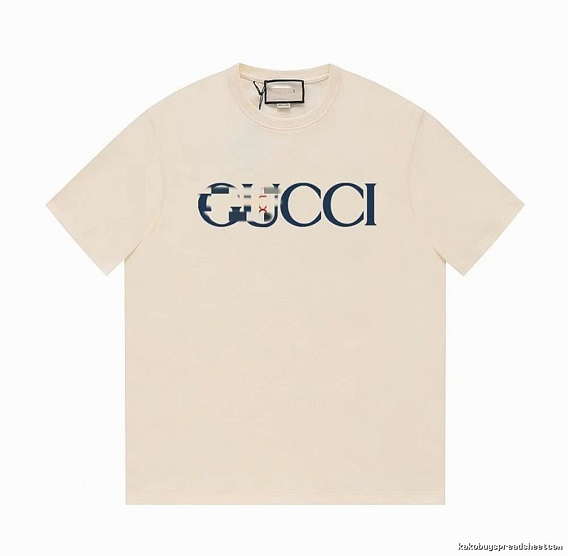 Gucci Classic Printed Casual Style Off-white Short Sleeve T-Shirt