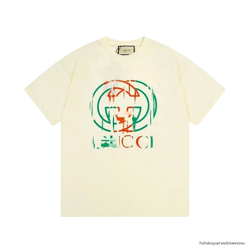 Gucci Double G Graffiti Vintage Style Off-white T-shirt