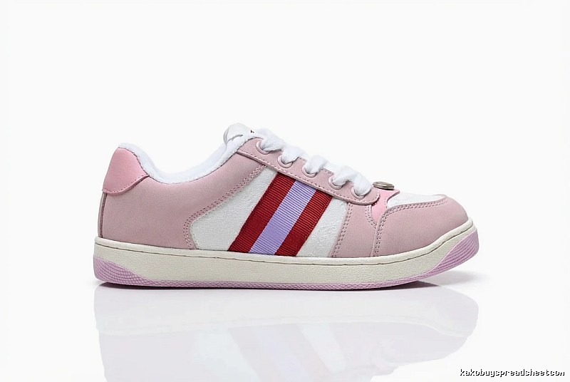 Gucci pink retro-style sports shoes