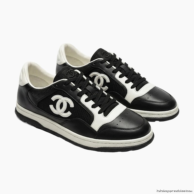Gucci retro black-and-white sports shoes