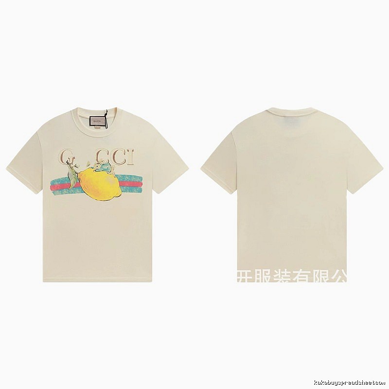 Gucci Vintage-style Off-white Lemon Print T-Shirt