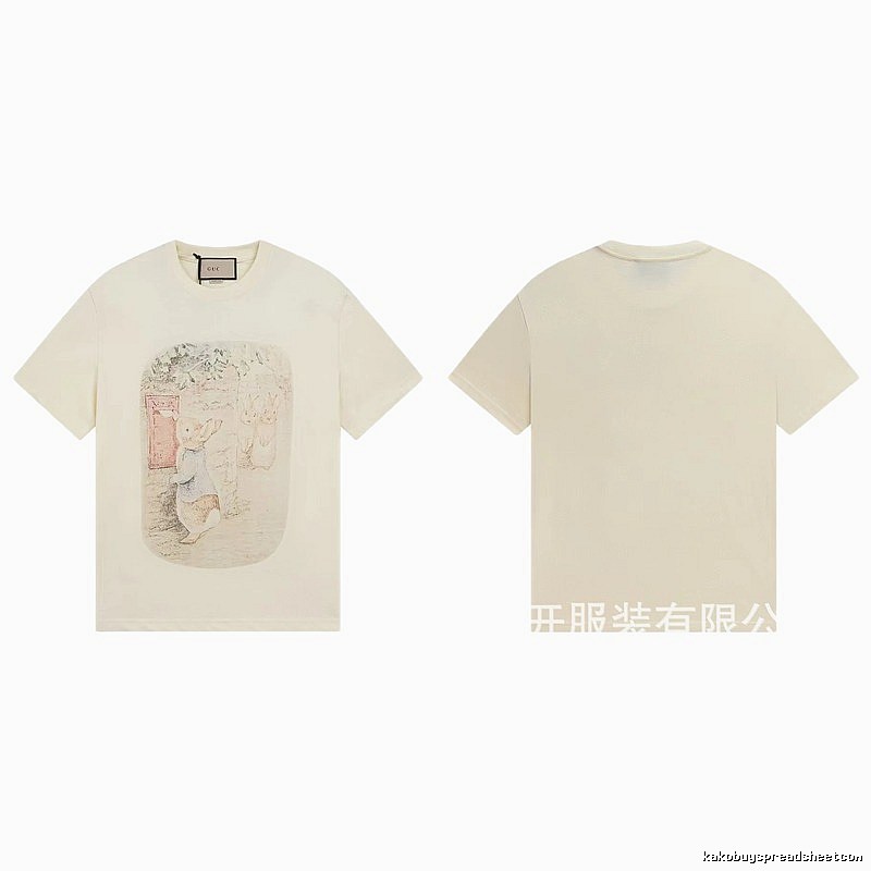 Gucci x Peter Rabbit Co-branded Vintage-style Off-white T-Shirt