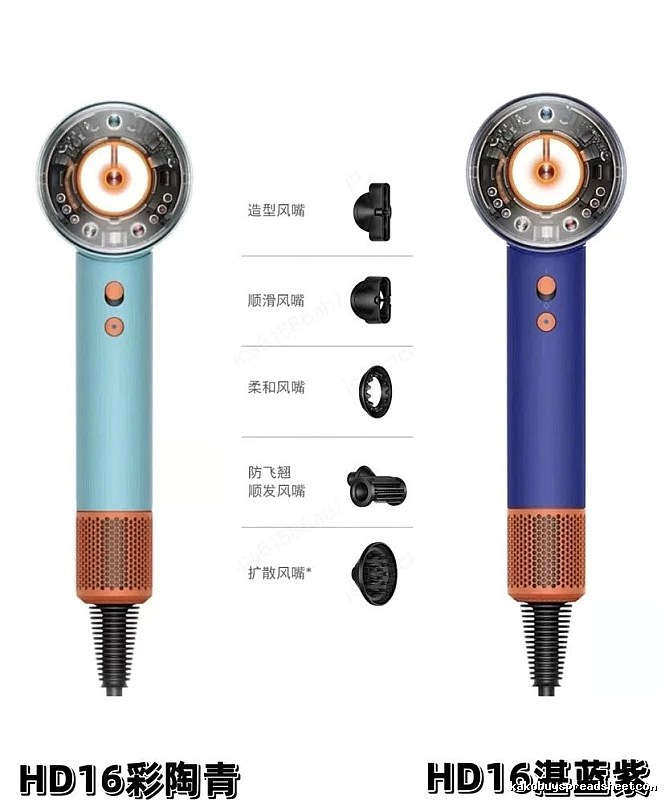 HD16 Hair Dryer Set Dyson Hair Dryer for Photo Ready Styling