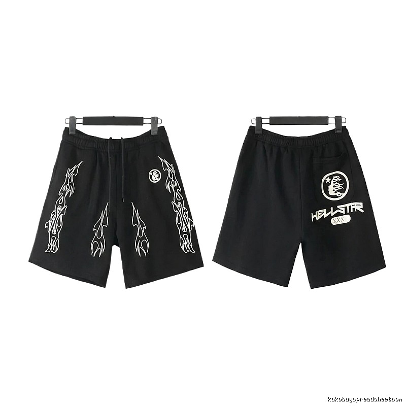 Hellstar dark style printed shorts