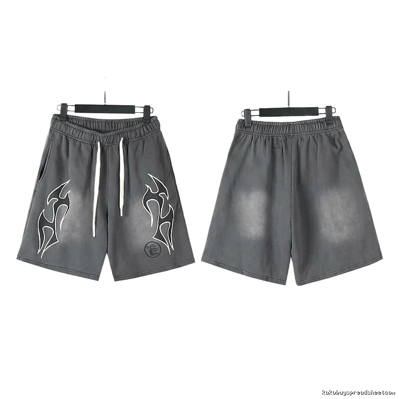 Hellstar Flame Wind Grey Shorts
