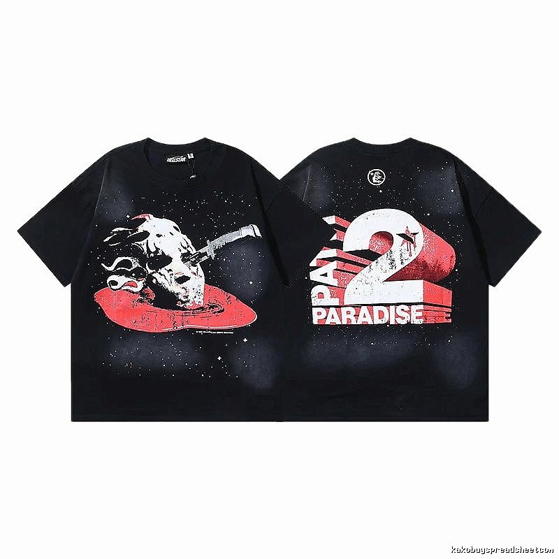Hellstar Jason Print Dark Style Black T-shirt