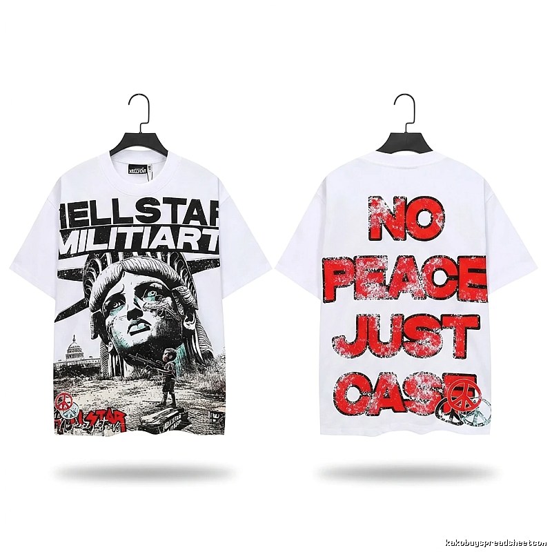 Hellstar Statue of Liberty Print White T-shirt