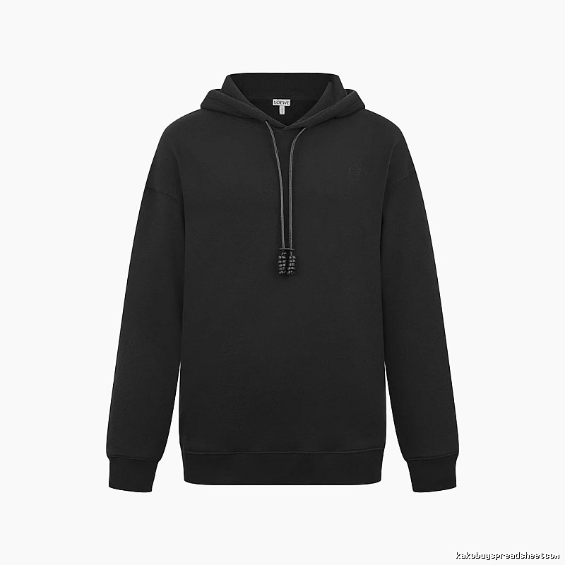Hoodie with Plain Black Pullover Hoodie with Zip Detail