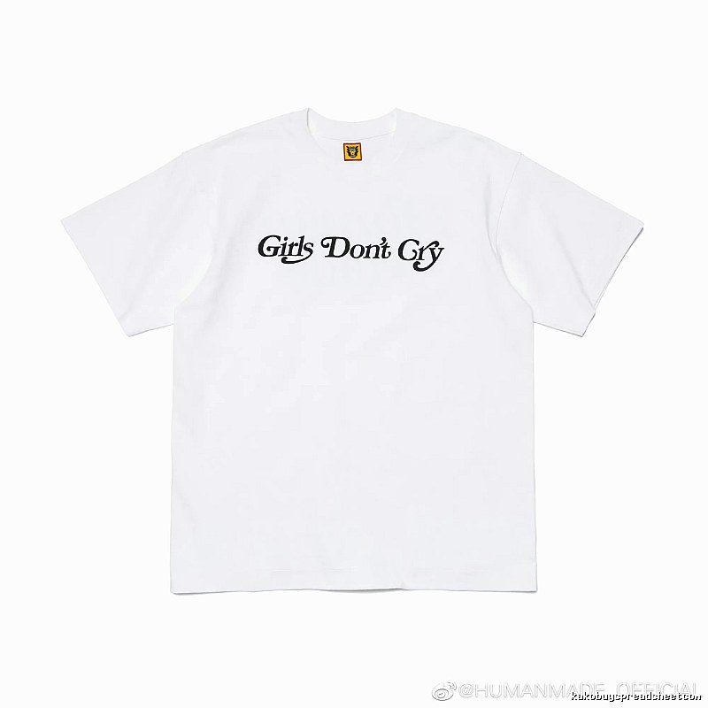 HUMAN MADE Co-branded Japanese Streetwear White Printed T-Shirt
