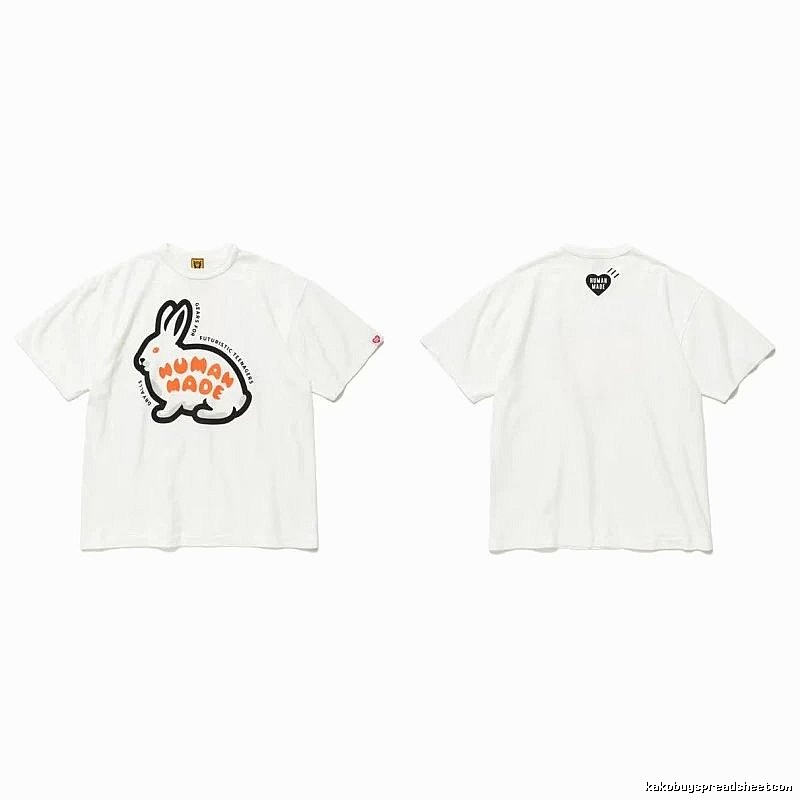 Human Made Daily Heart logo T-shirt Black Green Human with Visual Detail