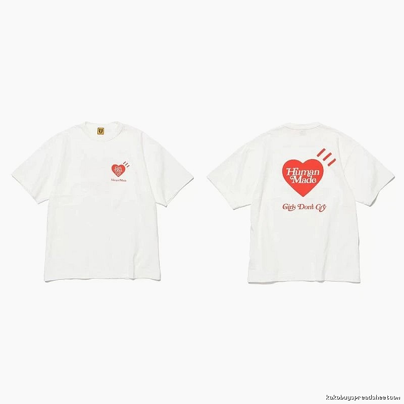 Human Made Easy Match Heart logo T-shirt Black Green Human for Everyday Use