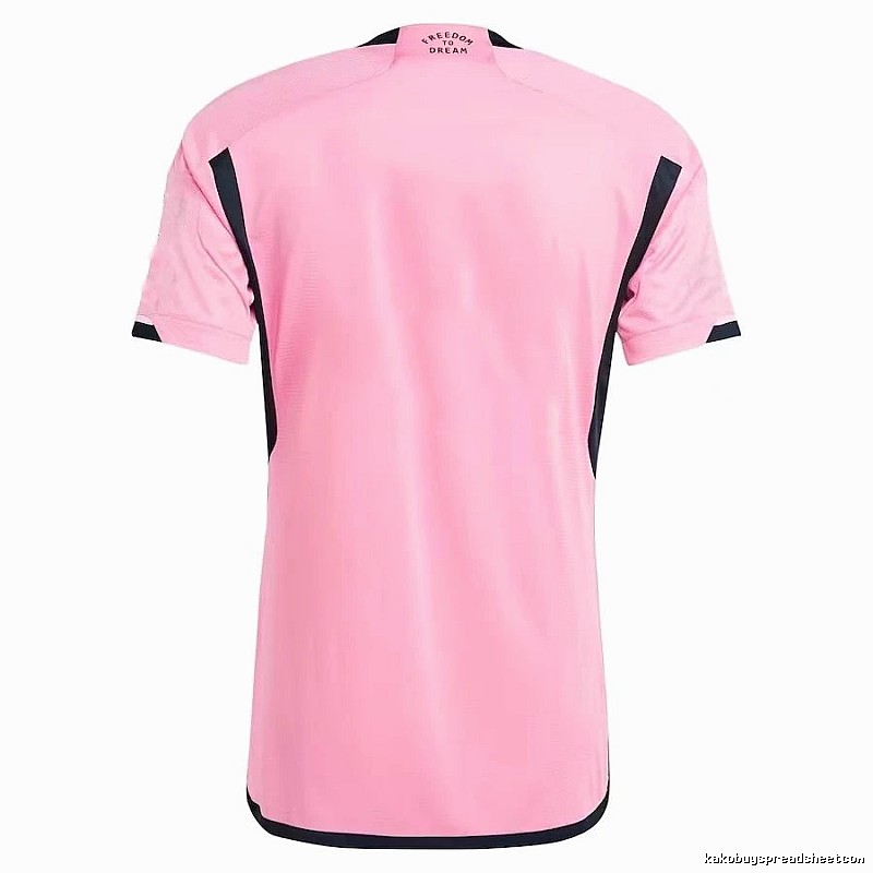Inter Miami Logo Detail Messi #10 soccer jersey Pink Inter Miami with Relaxed Feel
