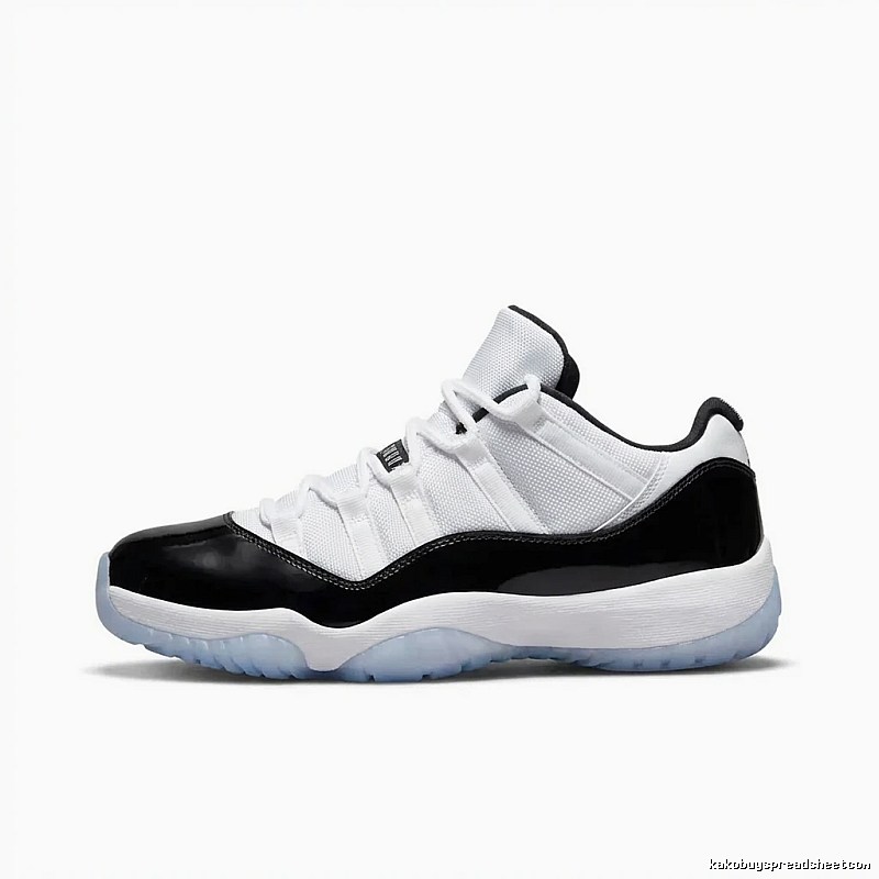 Jordan 11 Black and White Trendy Sports Shoes