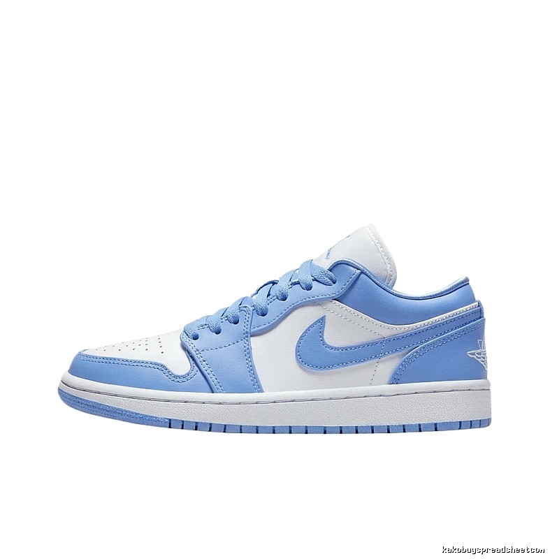 Jordan AJ1 Blue and White Casual Shoes