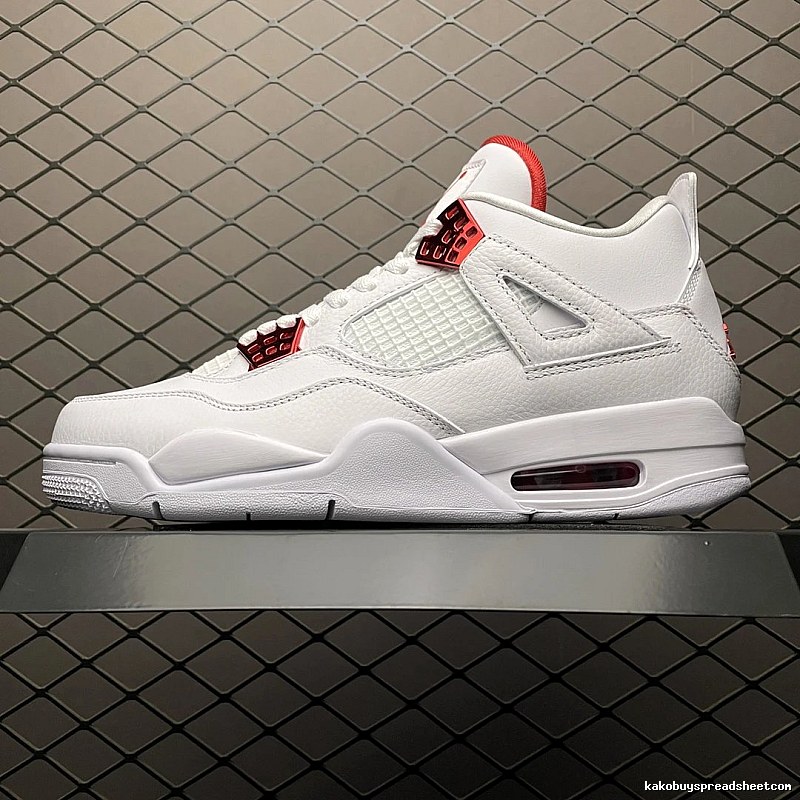 Jordan Basketball High-Tops, White and Red and Perforated Toe