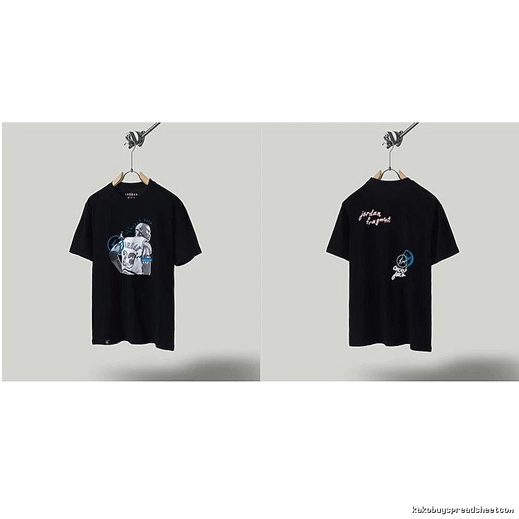 Jordan x TS Co-branded Street Style Black T-shirt