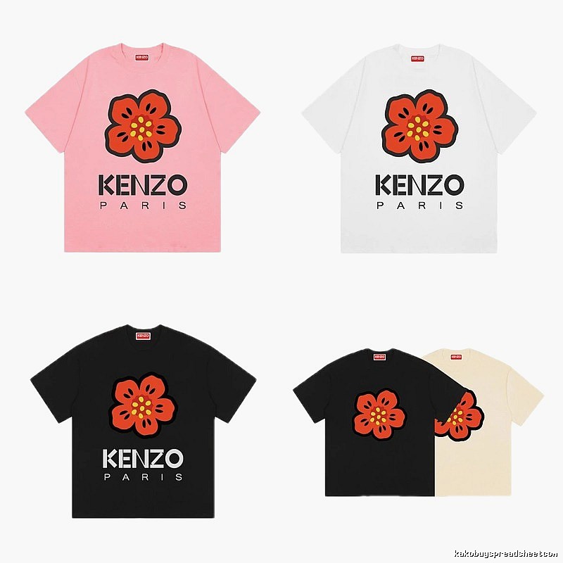KENZO Begonia Casual Style Short-sleeved T-shirt