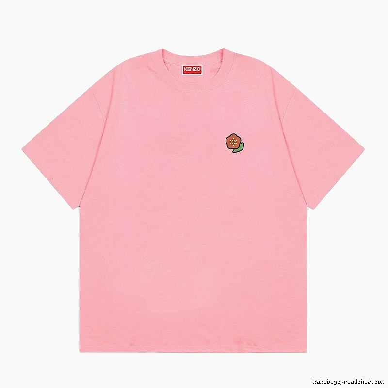 KENZO Begonia Collection Casual Style Pink T-Shirt