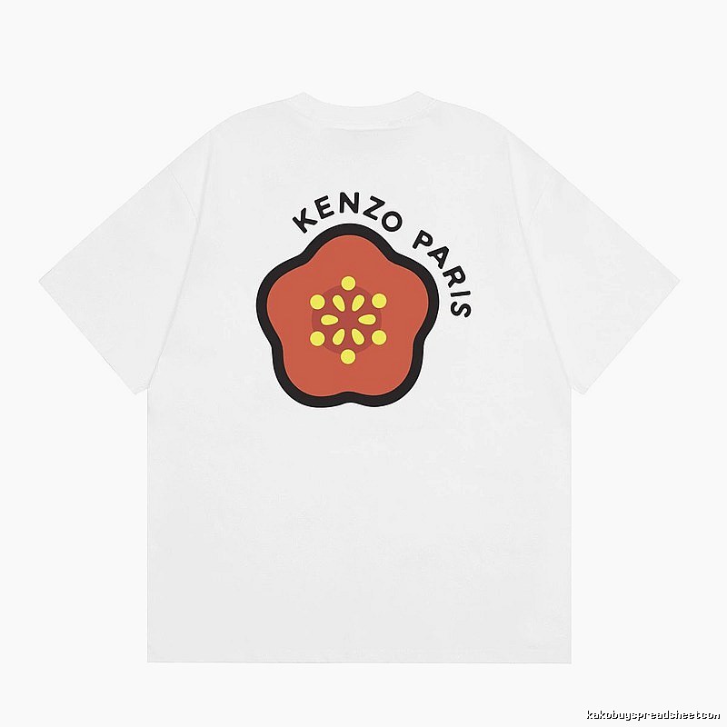 KENZO Crabapple Casual Style White T-Shirt
