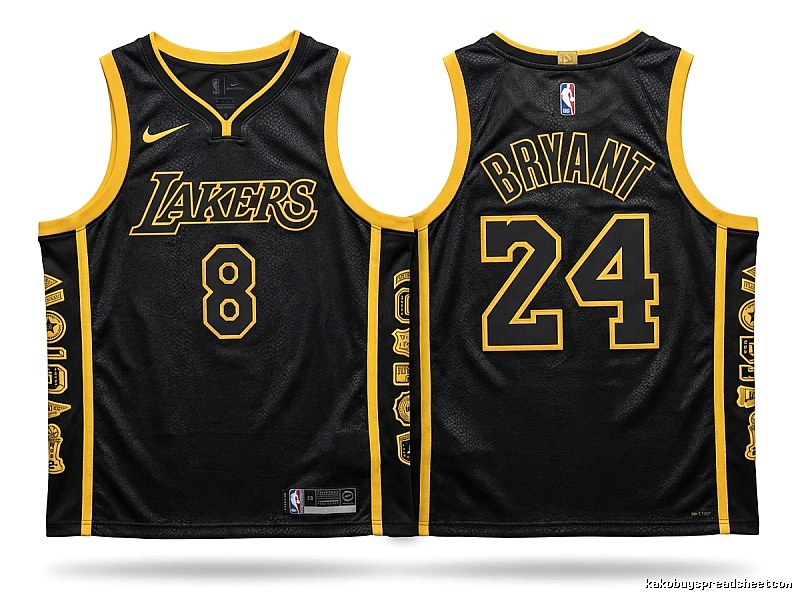 Kobe Lakers retro-style jerseys