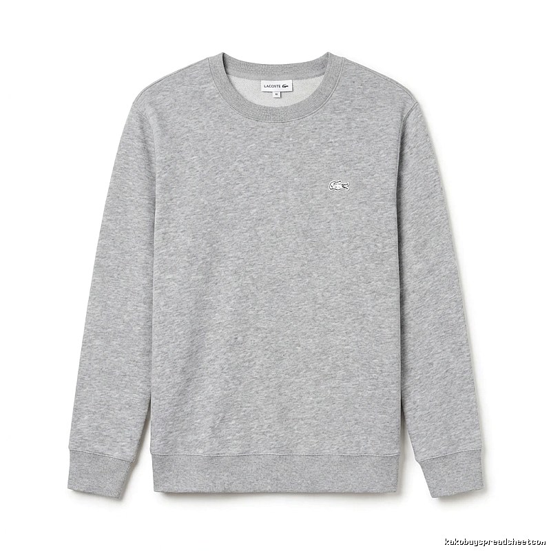 Lacoste basic simple grey sweatshirt