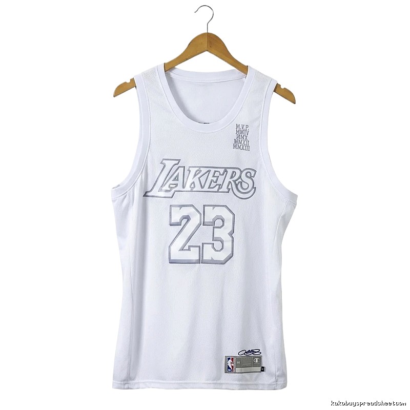 Lakers LBJ retro white vest