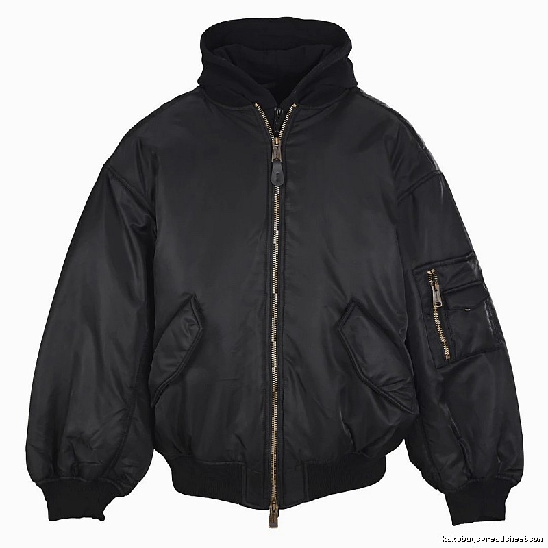 Layering C.P. Flight Bomber Jacket with sleeve utility zip