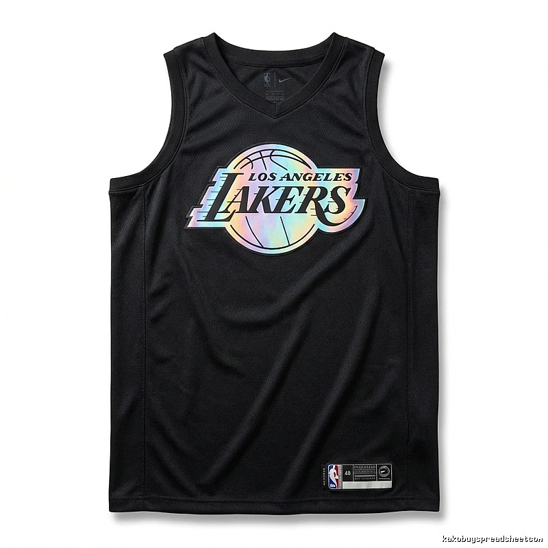 LBJ Lakers black trendy brand vest