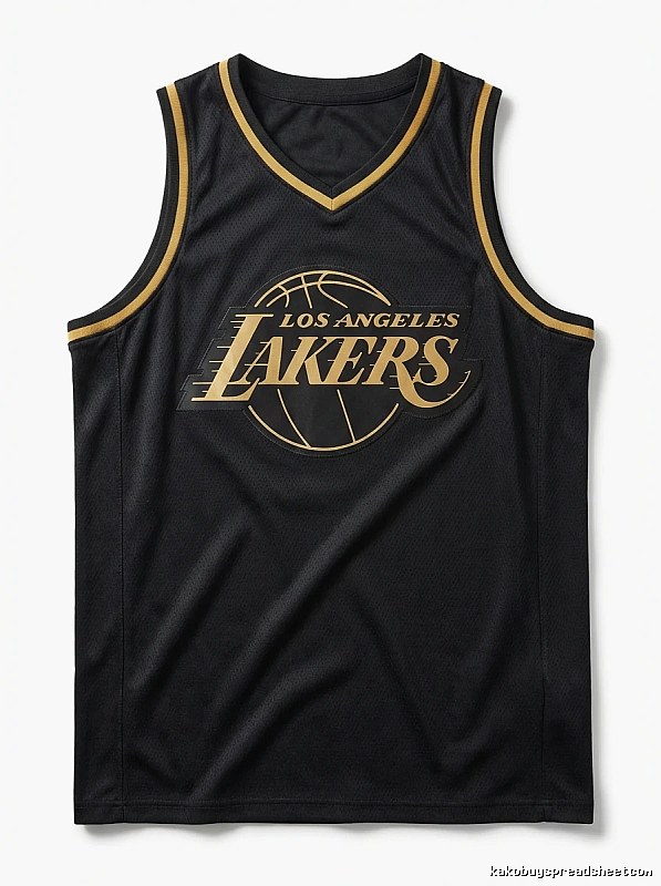 LBJ Lakers retro black jersey