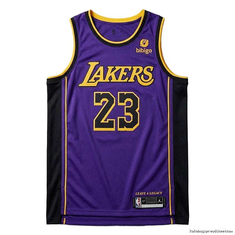 LBJ Lakers retro purple jersey